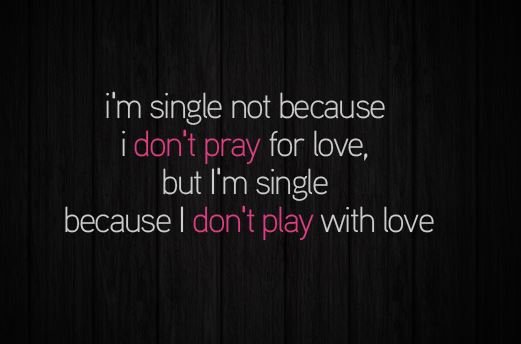 Why I am Single Pic