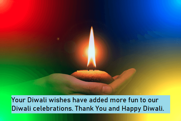 Diwali Wishes Reply Messages