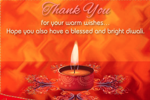 Reply to Happy Diwali Wishes