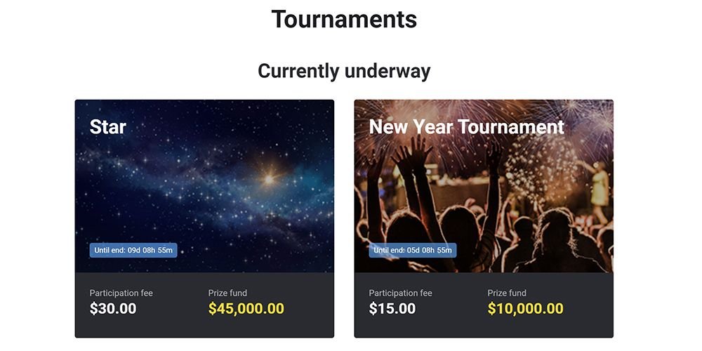 Tournaments - Binomo