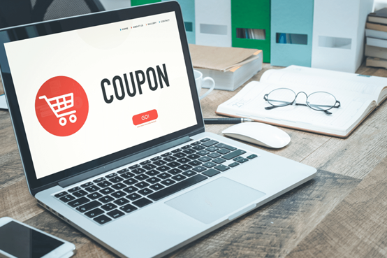 Online coupon concept art