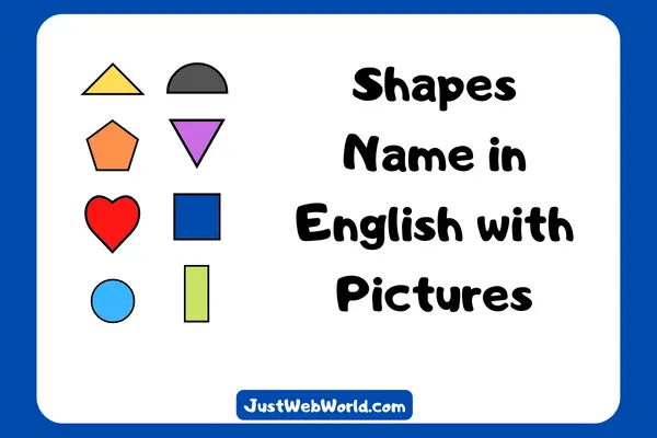 Shapes Name in English with Pictures