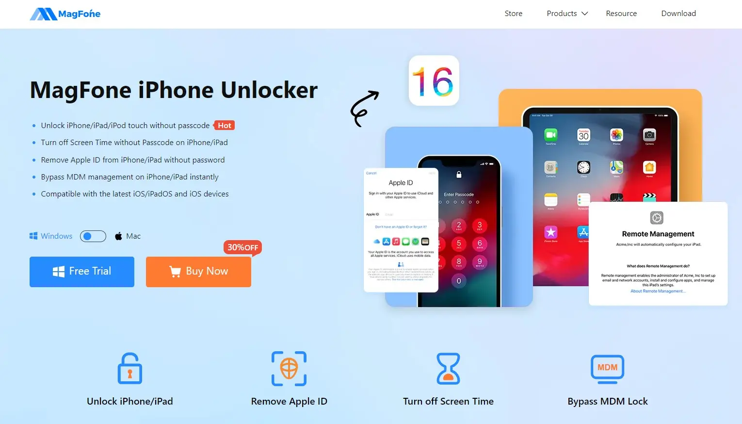 MagFone iPhone Unlocker