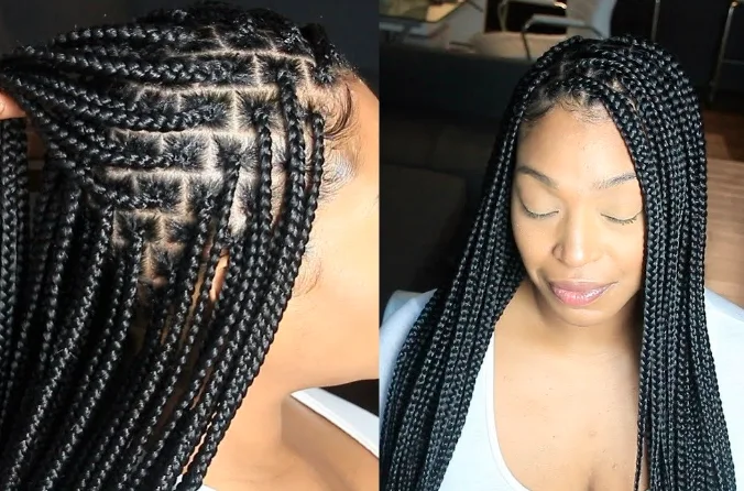 Small Knotless Braids