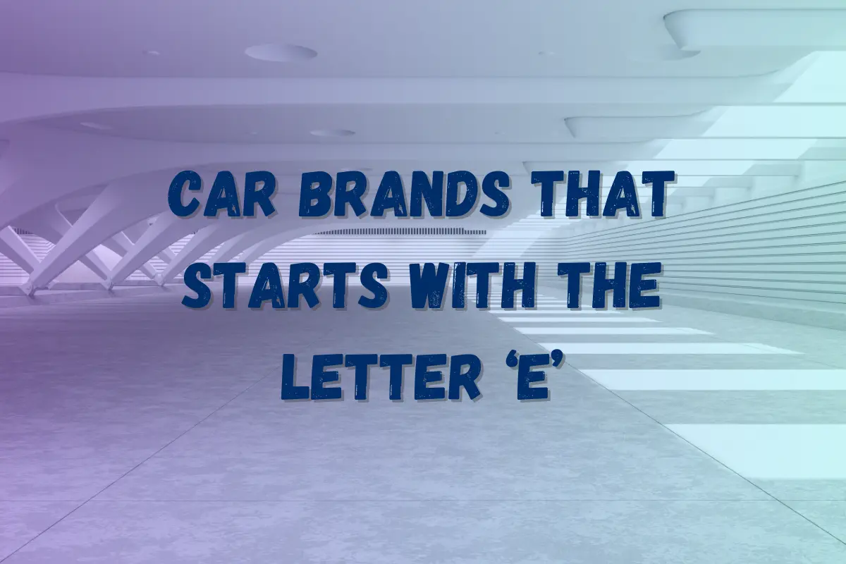 Car Brands That Start With E