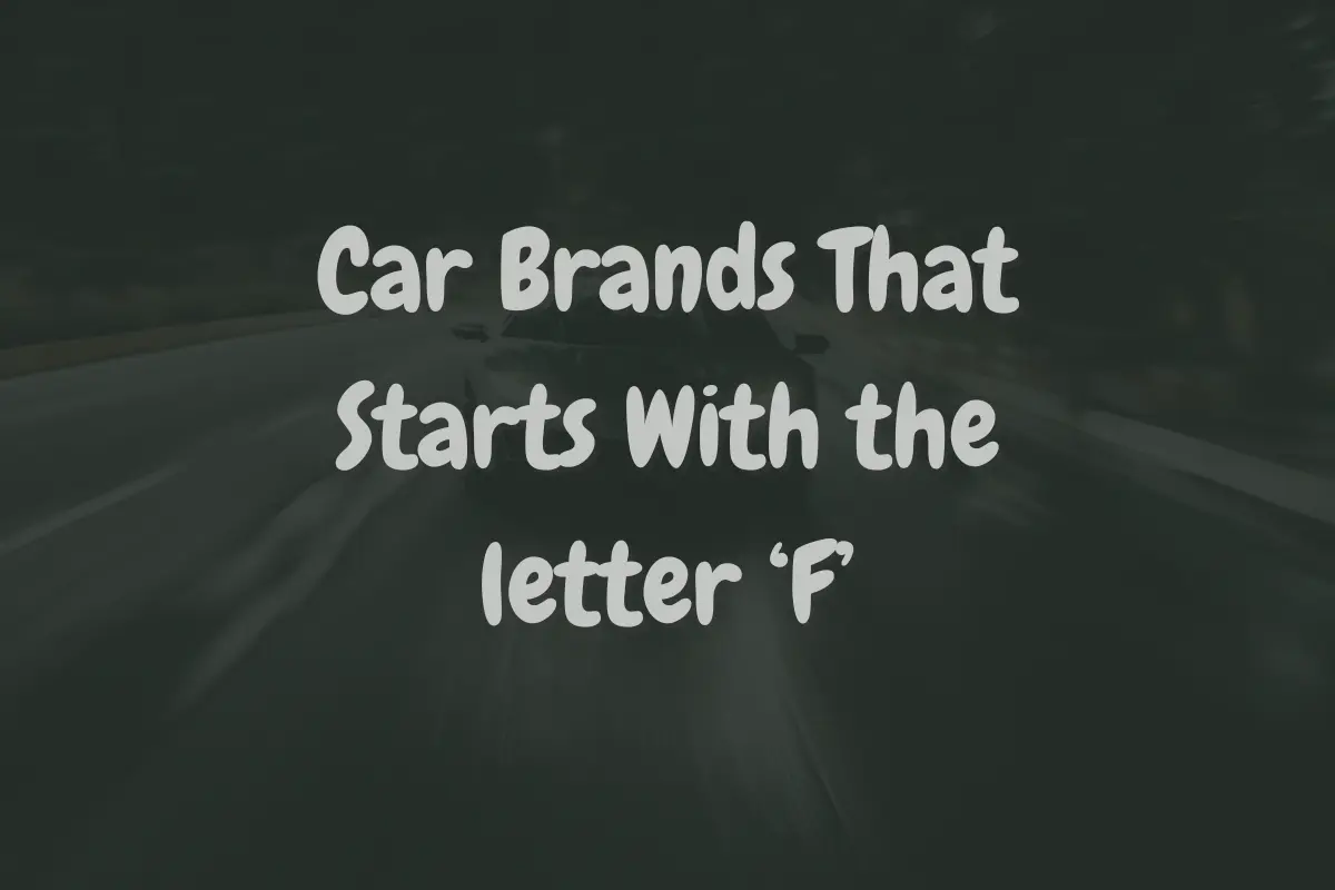 Car Brands That Start With F