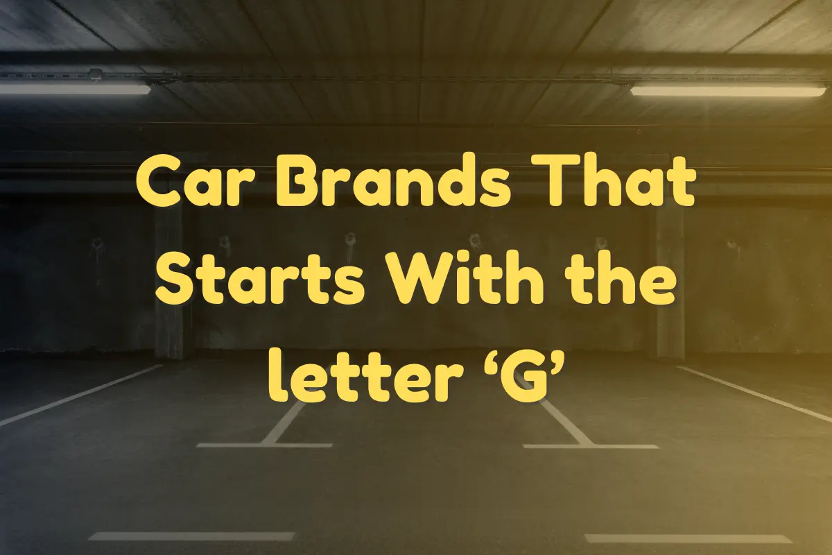 Car Brands That Start With G