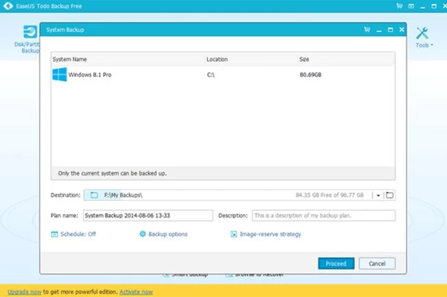 System/Operating System Backup