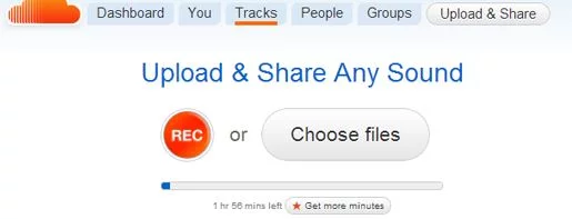 Upload the Songs In SoundCloud