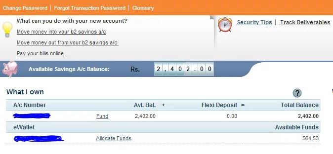 ICICI Online B2 Account