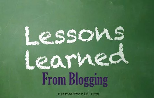 Lessons Learnt from Blogging Lessons Learnt from Blogging