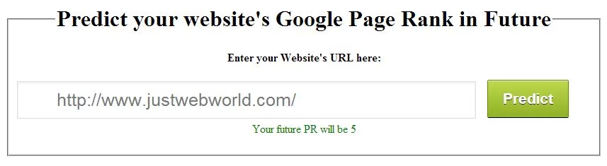 Future Page Rank Predictor