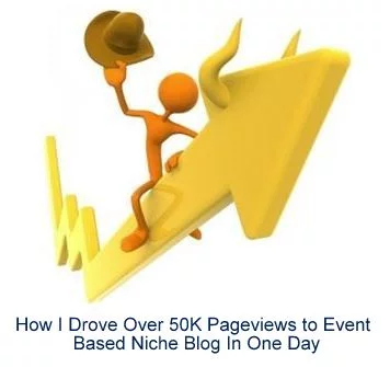 How I Drove Over 50K Pageviews to Event Based Niche Blog