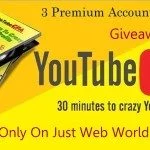 3 Premium Accounts of YouTube CPA Giveaway
