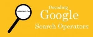 Decoding Google Search Operators