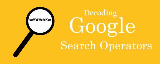 Decoding Google Search Operators