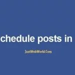 schedule aposts on facebook