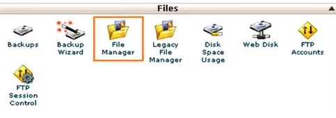 Go to File Manager