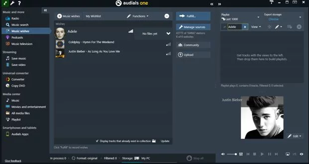 Audials One: Downloading Music & Videos Made Easier 5 Music Wishes