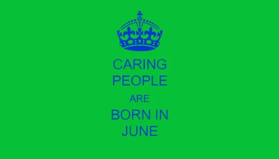 People Born In June