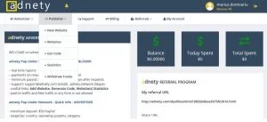 Adnety: Pop Under Premium Advertising Network