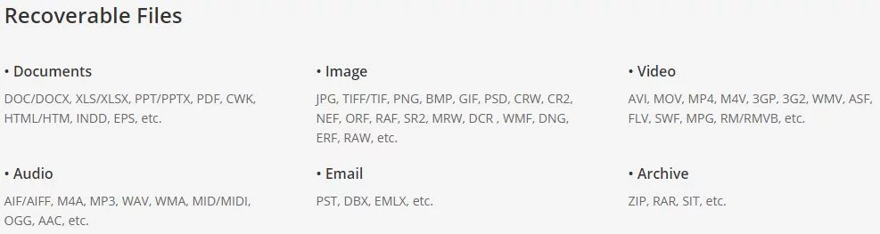 Recoverable Files