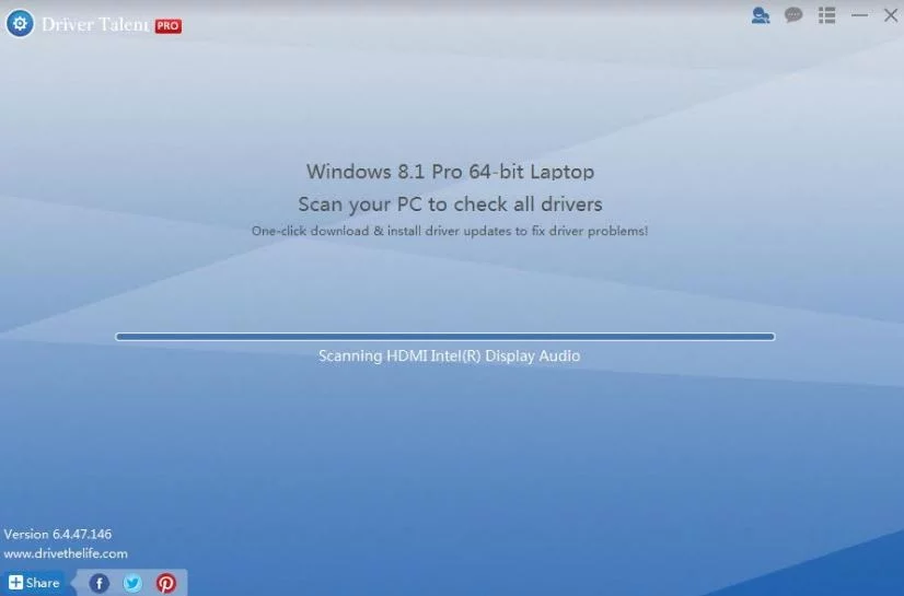 Scanning latest driver updates