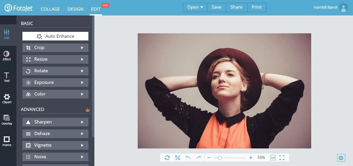 Modalità Modifica Fotojet