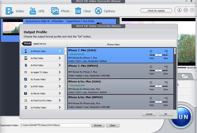 WinX HD Video Converter Deluxe