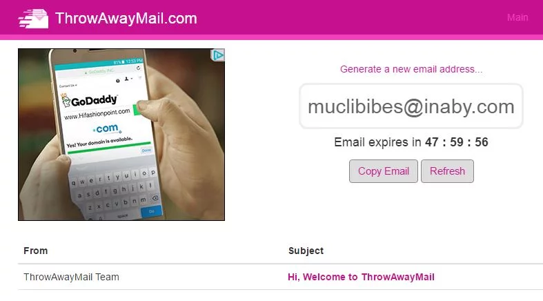 رمي بعيدا البريد