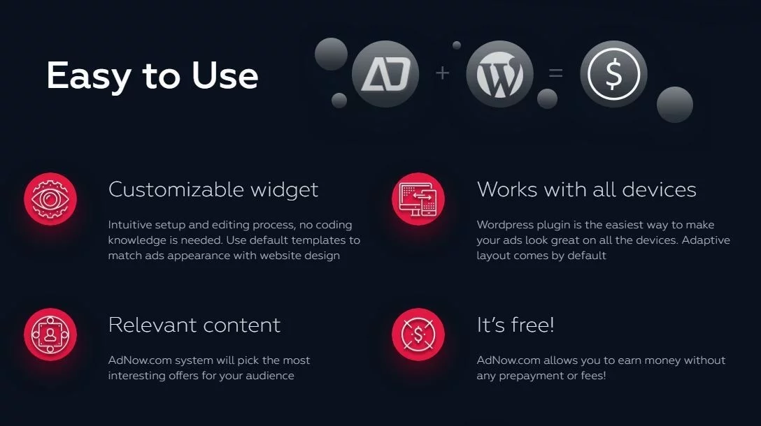 Plug-in Adnow facile da usare