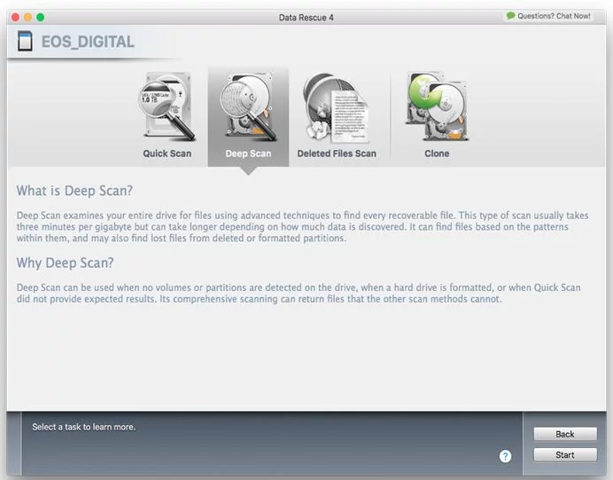 Data Rescue Deep Scan Recovery