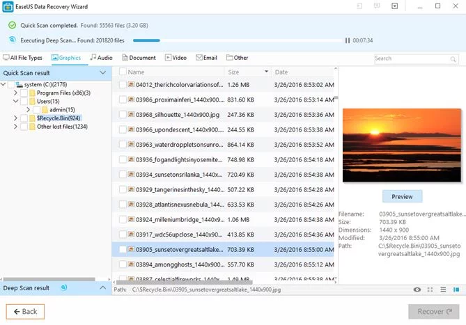 EASEUS Recover Your Files