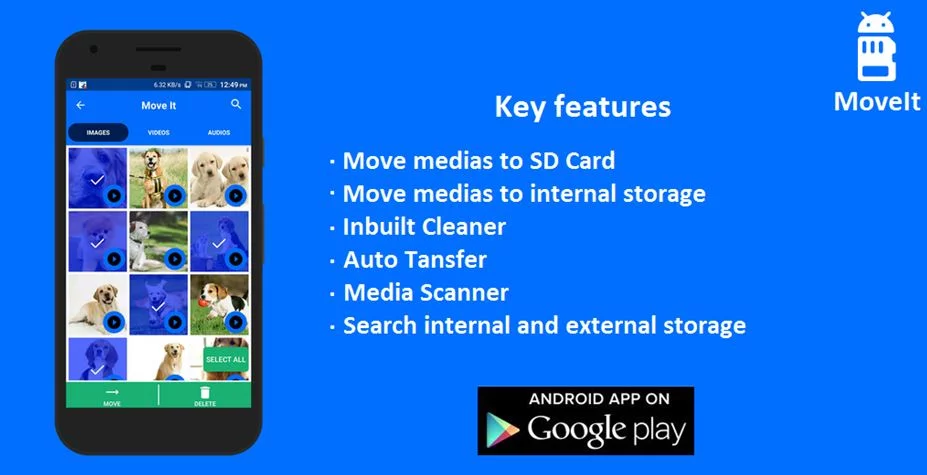 Key Features of MoveIt Android Application