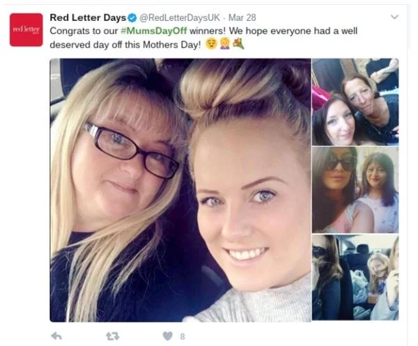 Red Letter Days began trending fast