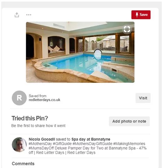 sample visual of how Mom’s getting last minute gifts