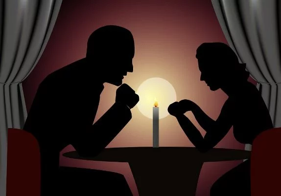 Romantic candle light Birthday celebration