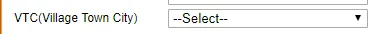 Town or City listed in the section
