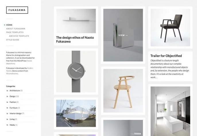 Fukasawa WordPress Theme