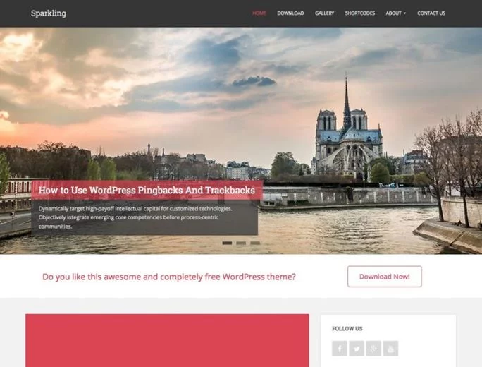 Sparkling WordPress Theme