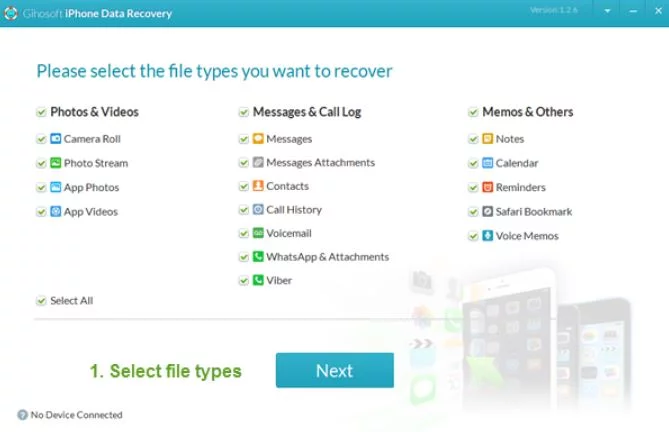 Gihosoft Free iPhone Data Recovery