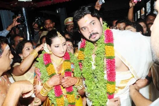 Sreesanth and Bhuvneshwari Kumari