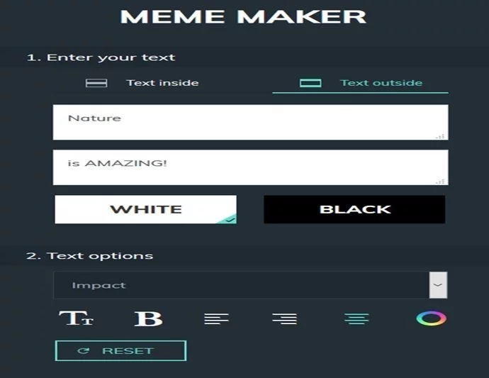 Placement of text