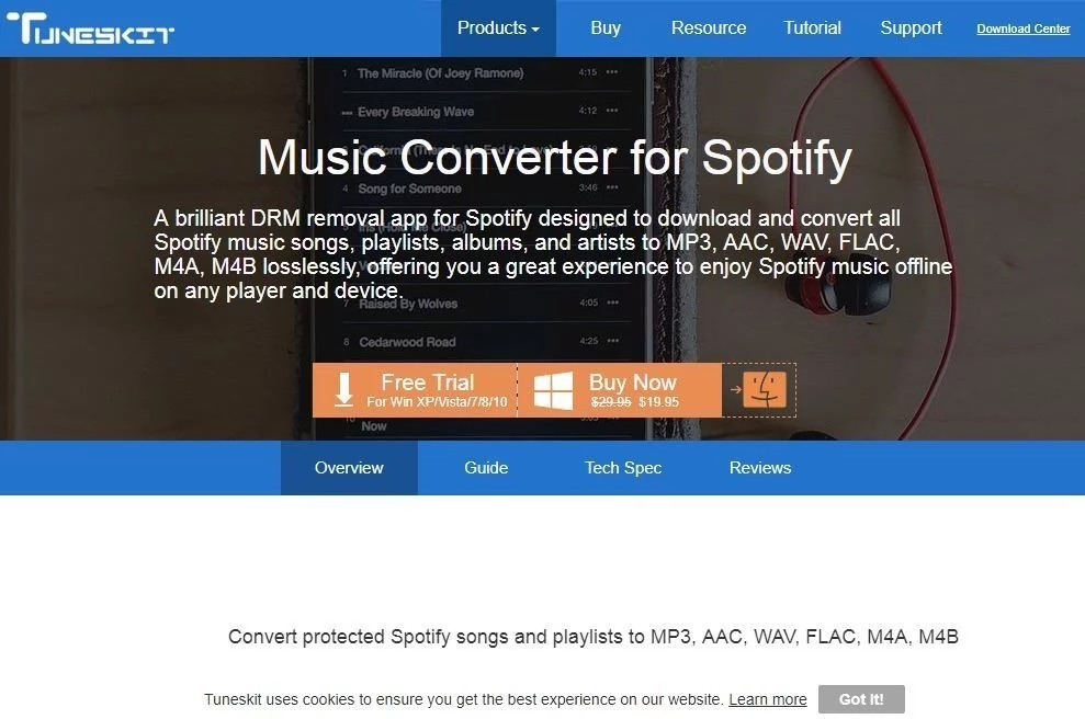 TunesKit Music Converter for Spotify