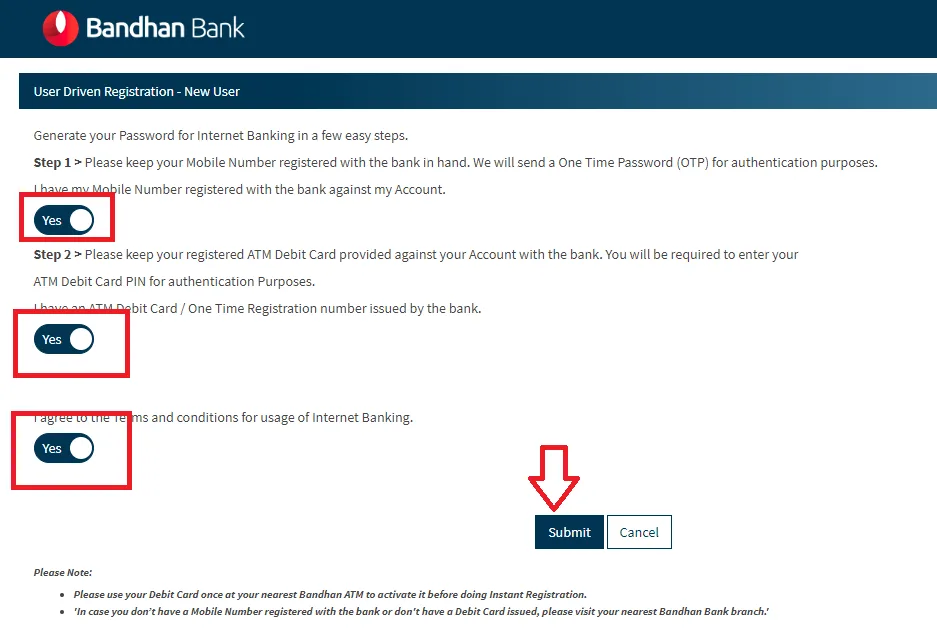 How to Register Bandhan Bank Internet Banking Bandhan Bank Net Banking Register