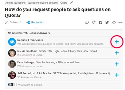 Quora asking
