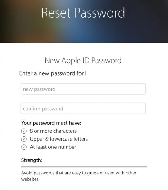 Reset Apple Account Password Reset Your Apple ID Password