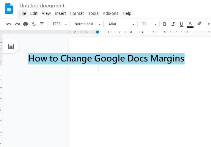 Change Your Google Doc Margins How to Change Google Docs Margins
