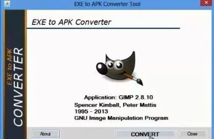 Convert EXE to APK Select Convert