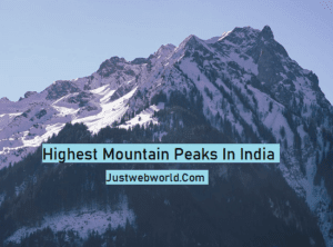 India’s highest peaks